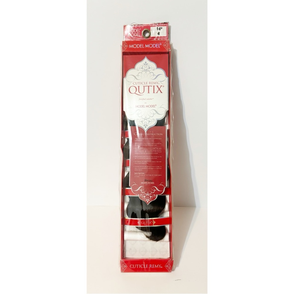 Model Model Qutix Cuticle Remy Human Hair, QX LOOSE DEEP 14", Color 4
